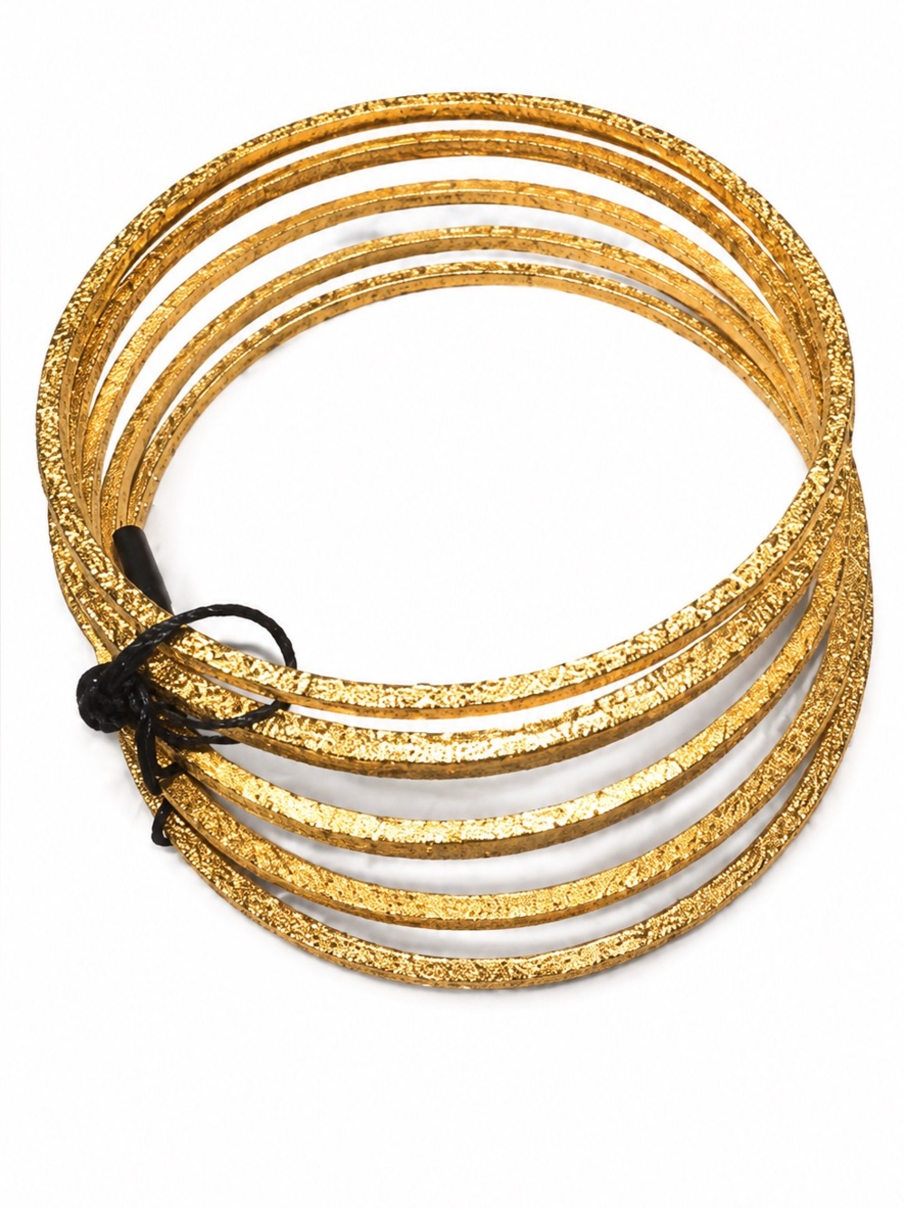 Zara Textured Gold Bracelet Set 6 New